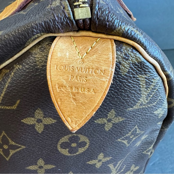 Louis Vuitton Speedy 30 Bag Brown LV Monogram Top Handle Classic Old Money - Picture 6 of 15